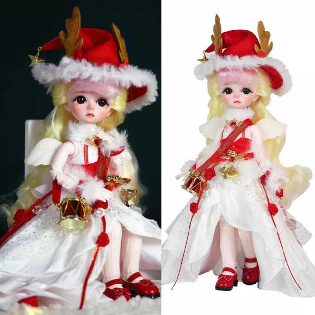 Carina bambola bambina 1/6 bambola BJD con set completo abiti 28 cm giocattolo per bambini