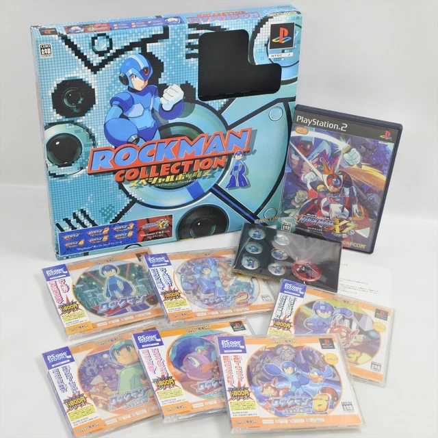 ROCKMAN COLLECTION Special Box Megaman GOOD PS1 Playstation For JP System p1