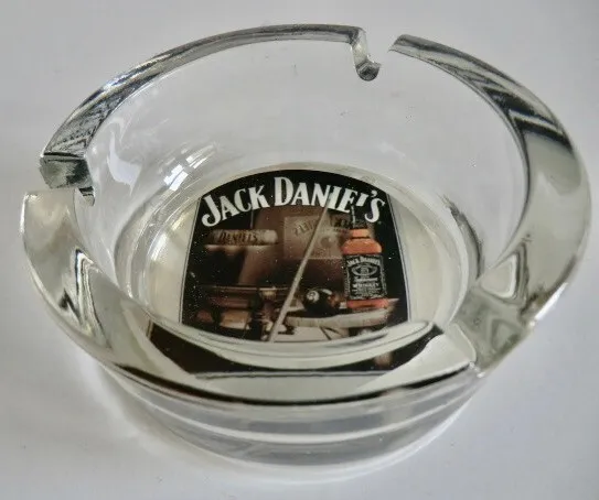 Rare - Jack Daniel's Tennessee Whiskey Circular Glass Ashtray