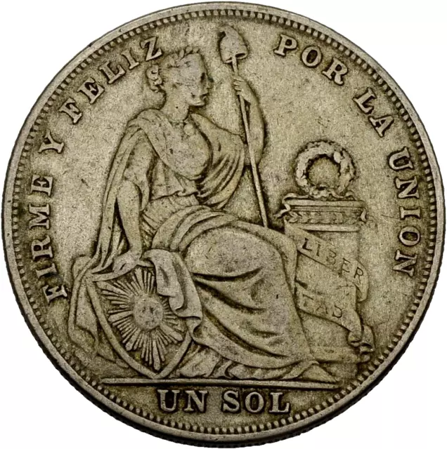 PRAGER: Peru, 1 Sol 1924, Silber [1406]#k