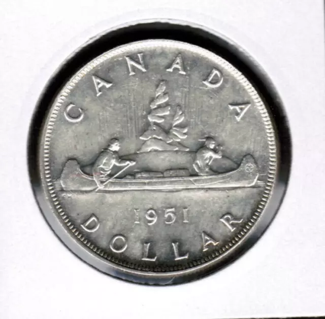 Canada  $1 SILVER DOLLAR 1951 Very Nice