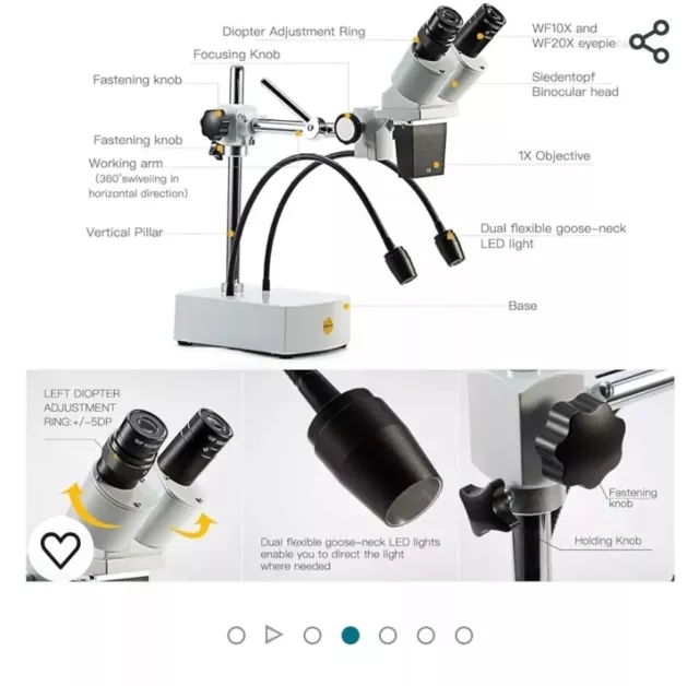 Swift S41-20 Microscope Stereo Professional stereo Binocular WF10x