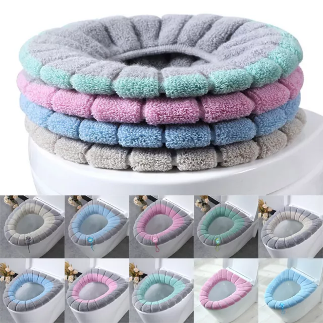 Soft Toilet Seat Cover Lid Bathroom Washable Cushion Closestool Pad Warmer Mat