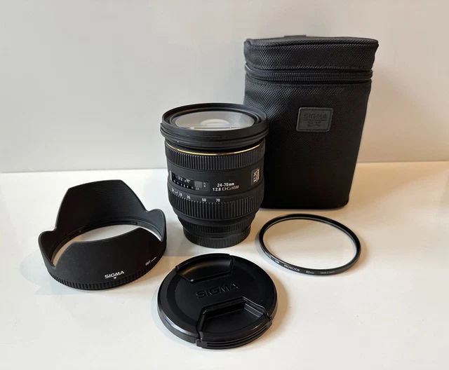 Sigma Zoom 24-70 mm F/2,8 EX DG HSM-Objektiv für Canon, gebraucht, TOP Zustand