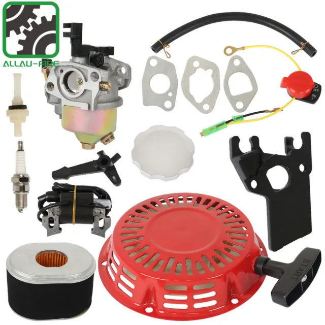 Carburetor Recoil Ignition Coil Spark Plug Air Filter Kit For Honda GX160 GX200