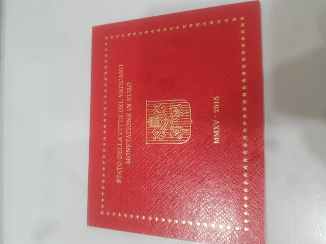 Vatican vaticano 2015 set without 2 euro coin unc