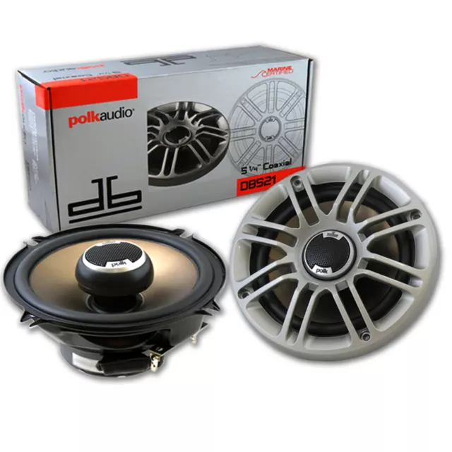 Polk Audio DB521 5.25" 5.25-inch Car Boat Marine Audio 2-way Speakers Pair