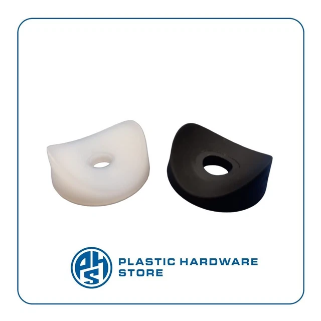 20 Distanziatori A Sella In Plastica Nera - Per Tubi Rotondi 20-23 Mm, Polietilene, 19x3x5.2 Mm - Foto 5