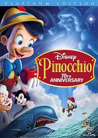 Pinocchio (DVD, 2009, 2-Disc Set, 70th ANNIVERSARY-Platinum Edition!!) Brand New