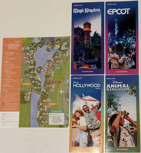 2025 WALT DISNEY World Caribbean Beach Resort Map + 4 Theme Park Guide 2025 WALT DISNEY World Caribbean Beach Resort Map + 4 Theme Park Guide