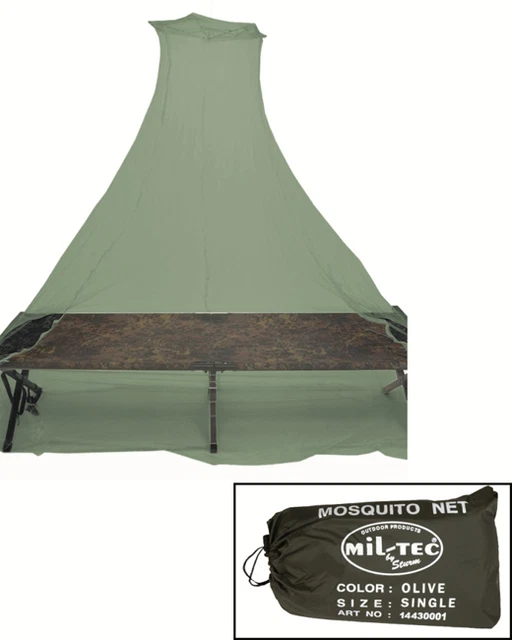 Moskitonetz single oliv m.Packsack, Insektenschutz, Fliegengitter, Camping -NEU-