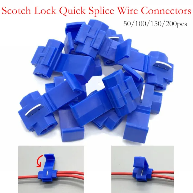 Quick Splice Lock Wire Connectors, Electrical Crimp Terminals Cable Snap