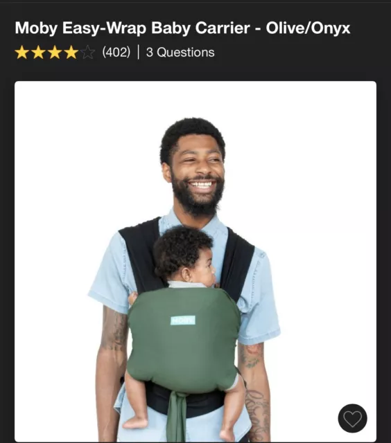 Moby Easy-Wrap Baby Carrier - Olive