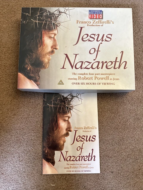 JESUS OF NAZARETH VHS Film Robert Powell Six Hours Long £0.99 - PicClick UK