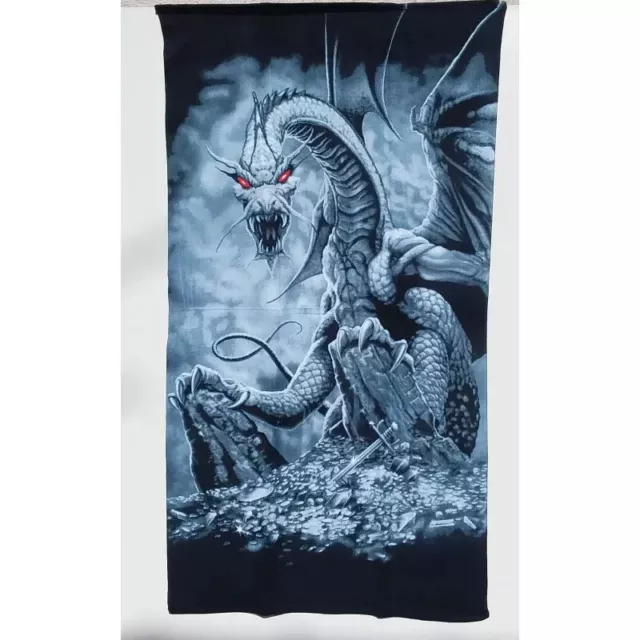 Grande Serviette De Plage Drap De Bain Microfibres Dragon Médiéval