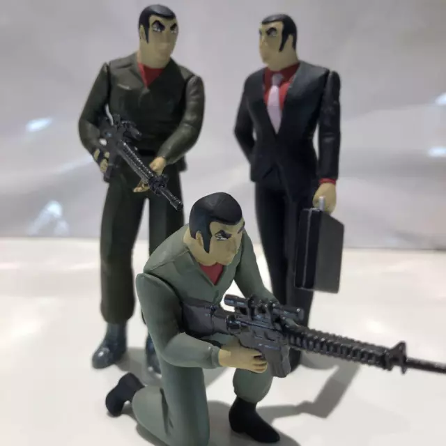 Golgo 13 Mini Figure lot of 3 Duke Togo Real Figure Collection Bulk sale