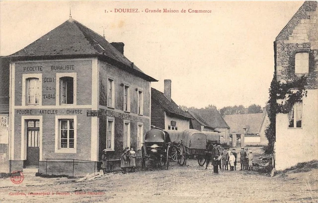 CPA 62 DOURIEZ GRANDE MAISON DE COMMERCE (belle cpa animée