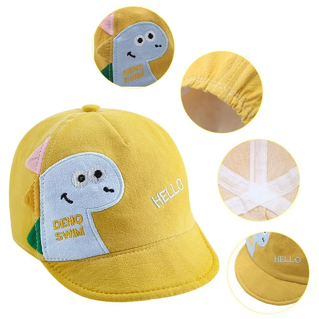 Cappello da pescatore cappelli da sole cartoni animati dinosauro primavera estate berretto da baseball bambino