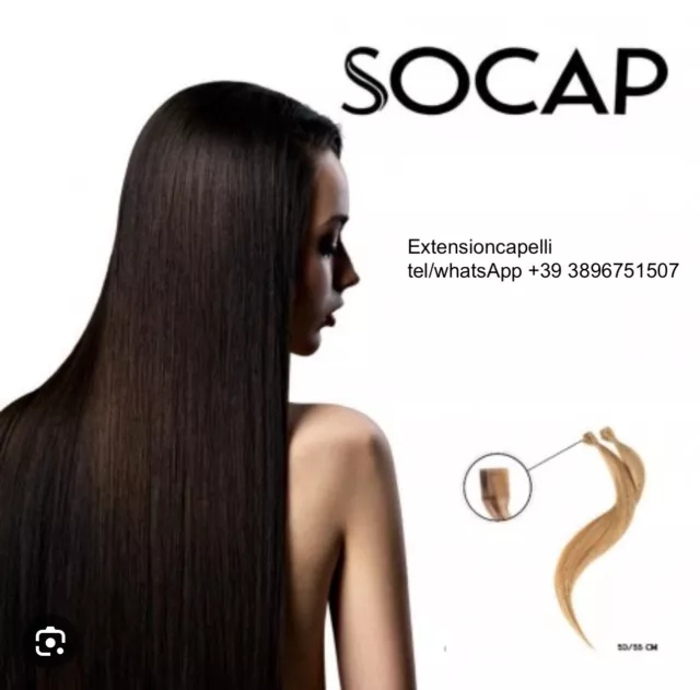 Extension Socap   Sohair  25Ciocche In Cheratina 100% Naturali 50 Cm.