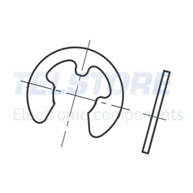 200pcs  1284622 Rondella seger acciaio elastico Diam.albero 1,9mm 1284622