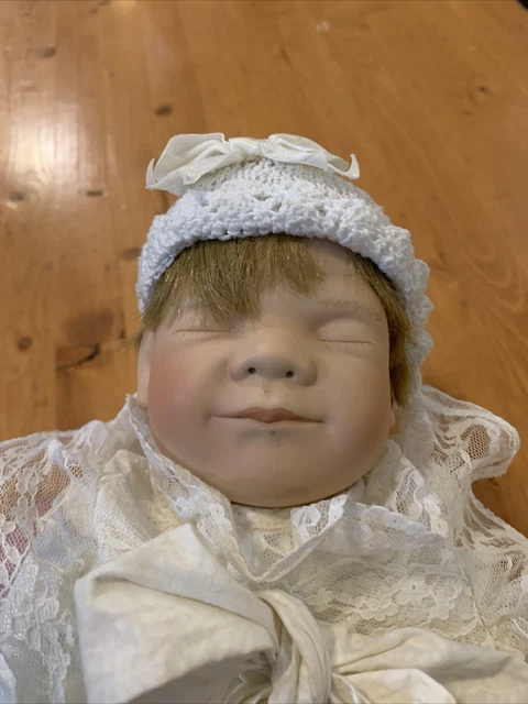 Good As Gold Porcelain Baby Doll Gift From Heaven Collection by Barbara Prusseit 4