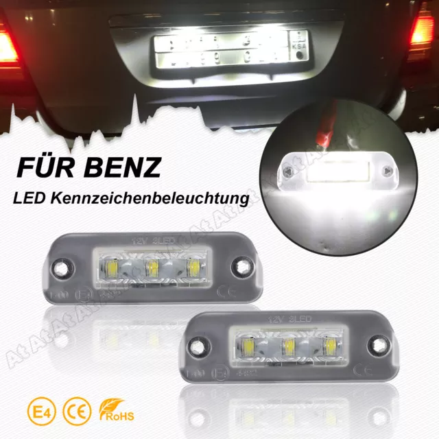 2x LED Kennzeichenbeleuchtung Für Mercedes M-Klasse W164 GL-Klasse X164 2006-11