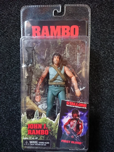 FIGURINE NECA RAMBO First Blood John J. Rambo 18cm Figure 2012 RARE EUR ...
