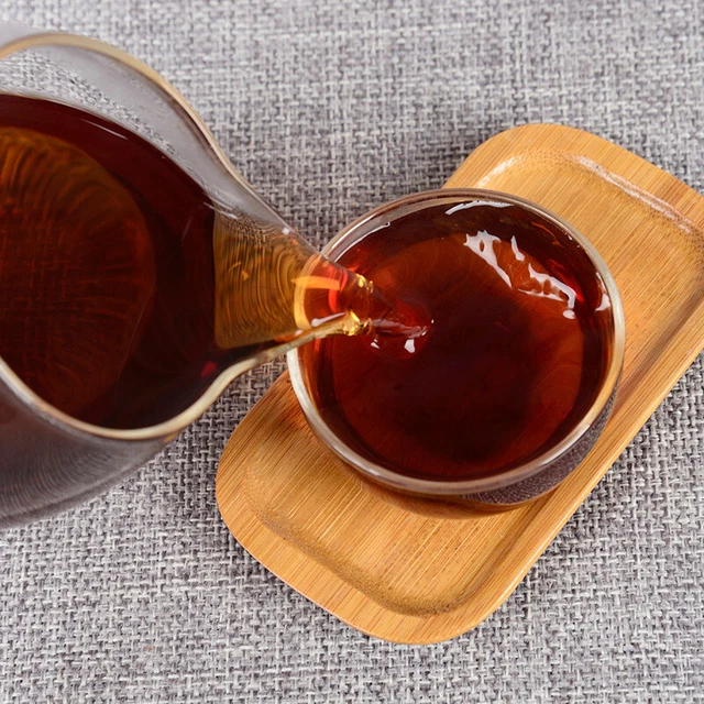 357g Yunnan Tea Menghai Chenxiang Gleaning Seal Seven Cakes Pu'er Ripe Tea Cake