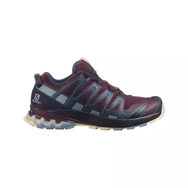 Salomon XA Pro 3D v8 - Womens Trail Hiking Shoes - Wine Tasting/Night Sky/Almond