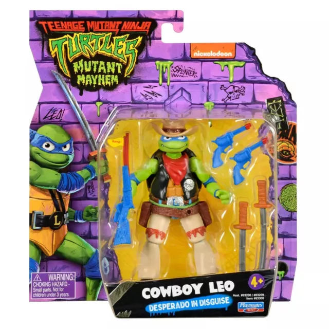 TMNT Mutant Mayhem Movie Cowboy Leo Figure 83269