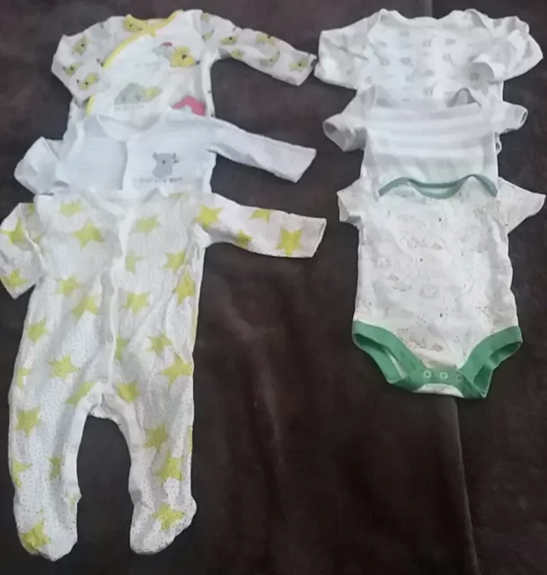 ❤️🌟 Baby Boy / Girl clothes Bundle 3-6 months Sleepsuits , Bodysuit 🌟❤️