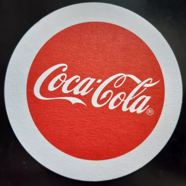 alter Bierdeckel Reklame Coca Cola beidseitig gleich rund klein