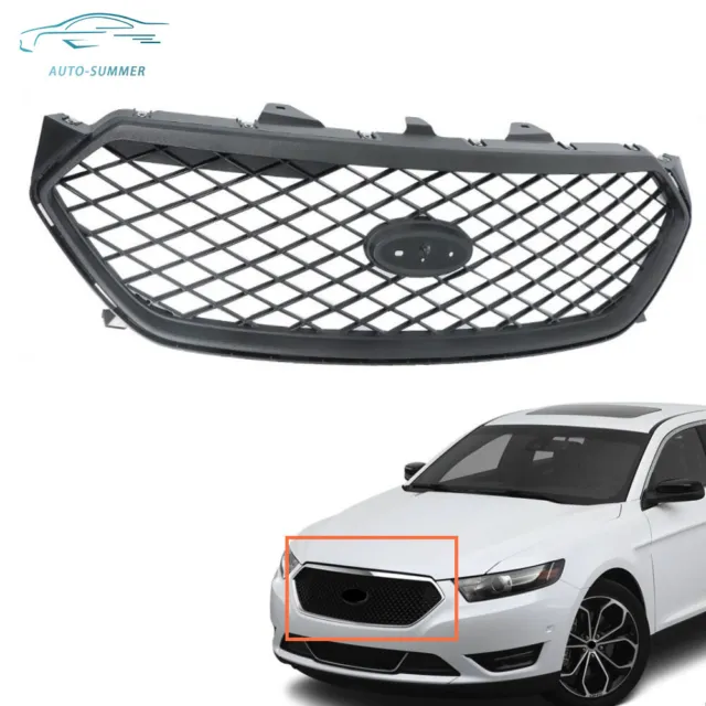 Fits 2013-2019 Ford Taurus SHO Stainless Steel Chrome Mesh Grille Grill  Overlay