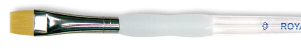 Royal Langnickel Soft-Grip Golden Taklon Short Shader Brush-Size 4 -SG155-4