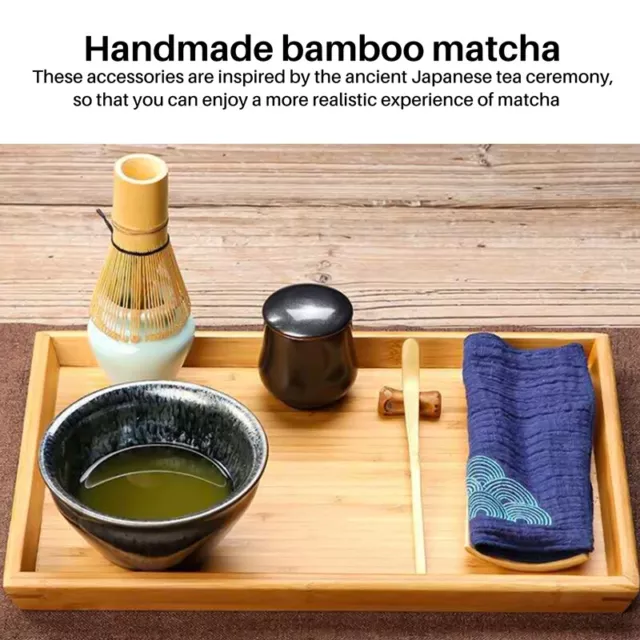 Ensemble a the japonais Matcha (3 pieces) - Fouet a the Matcha en bambou Cu8680 2