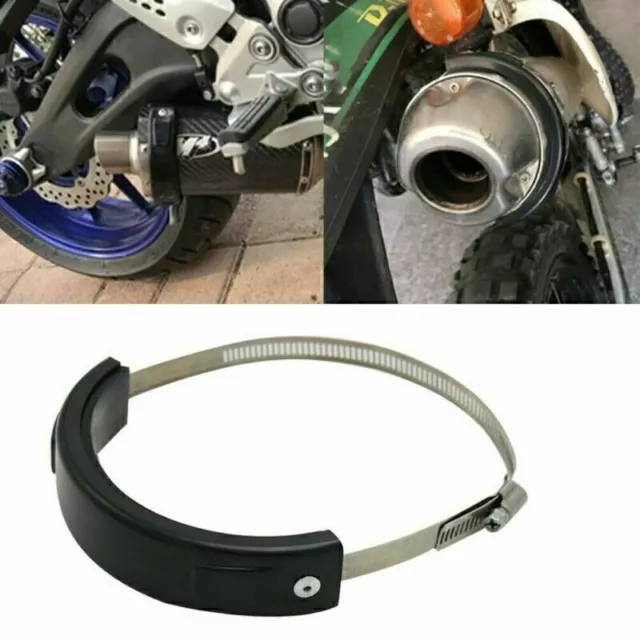 Universal Racing Motorrad Auspuff Protektor Auspuffschutz Schutzring Abdeckung .