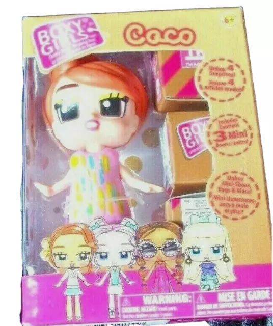 Boxy Girls Doll - Coco With 3 Mini Boxes - 2018 - Sealed Package