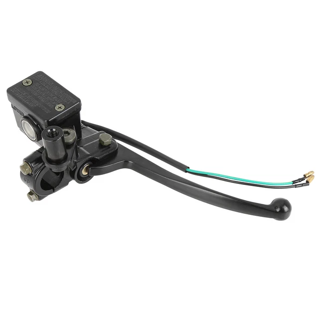 Maître-cylindre Frein Avant Droit Pour Scooter Yamaha Aerox 50 - Diamètre 22mm, Avec Capteur, Noir/gris