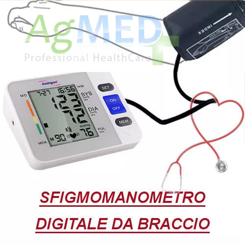 Sfigmomanometro|Misuratore Di Pressione Digitale Da Braccio Pressione Sanguigna!