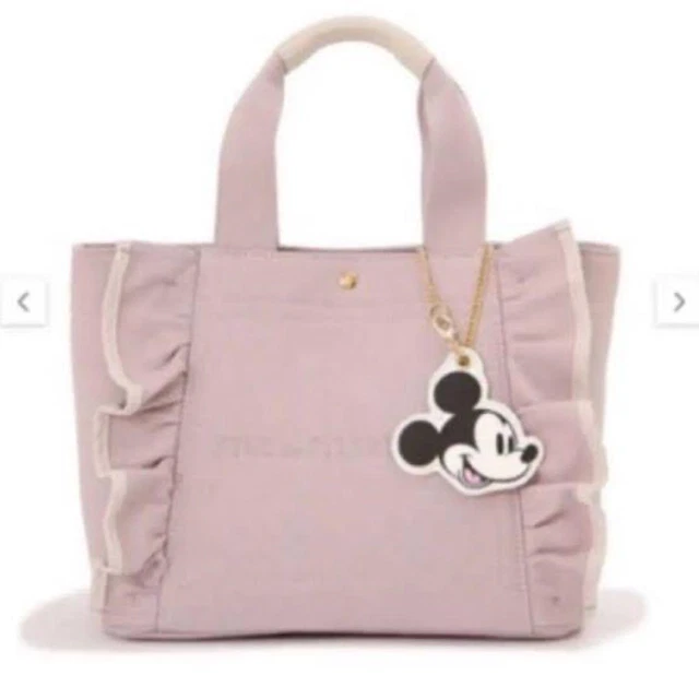 Jill Stuart x Disney Mickey Mouse New Frilled Tote Bag Lavender