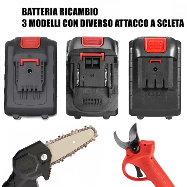 Batteria di Ricambio 24-26 V Per Mini Elettrosega Motosega Elettrica Tagliarami