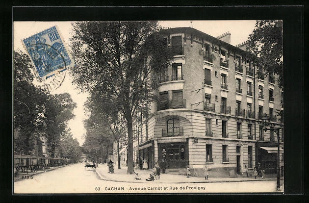 CPA Cachan, Avenue Carnot et Rue de Provigny