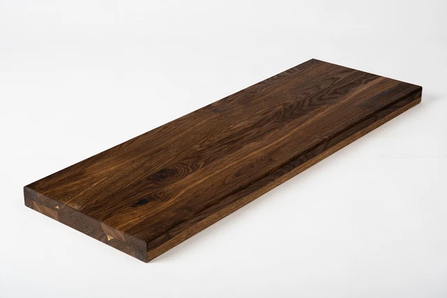 Escalera estante roble zonas ahumadas rústico 4 cm aceite de cera dura natural