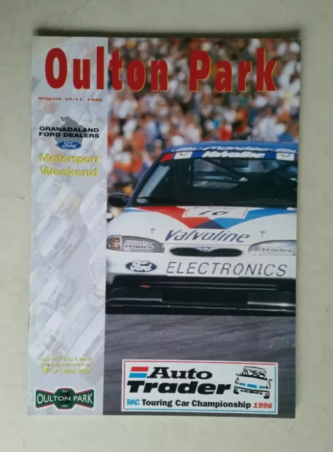 RAC British Touring Car Championship Oulton Park August 1996 Official Programme