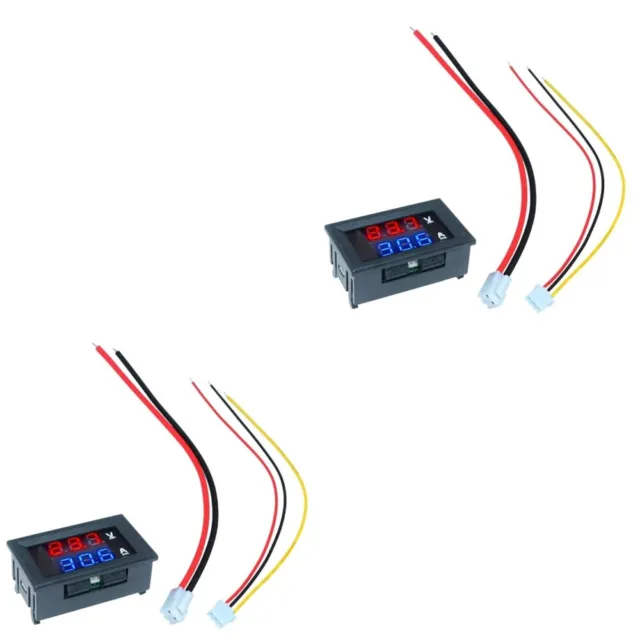 2 pezzi 10 A voltmetro-tensione amperometro monitor di controllo corrente-pannello-misuratore