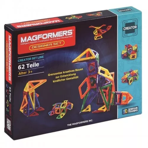 MAGFORMERS - Designer Set 62 Teile Magnet-Bausatz 274-15