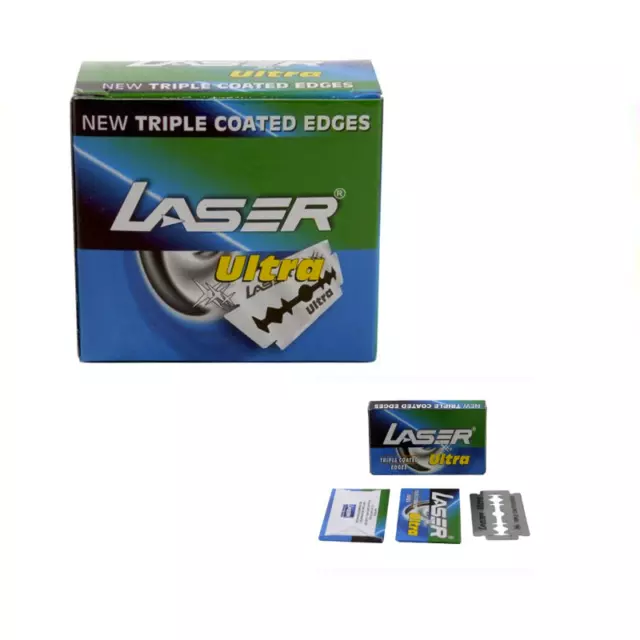 200 lames de rasoir X Laser Ultra rasoir de sécurité à double tranchant DE...