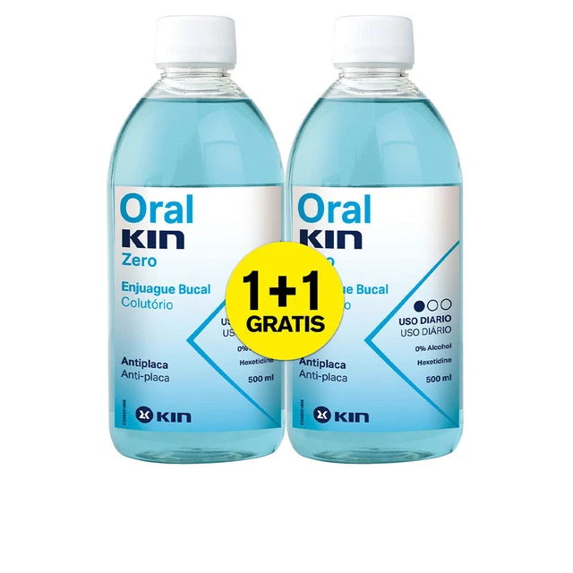Hygiène Kin unisex ORALKIN ZERO ENJUAGUE BUCAL coffret 2 pz