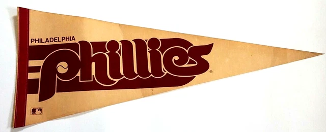 MLB Philadelphia Phillies Vintage 1980's Logo Baseball Gagliardetto MLB 73.7cm