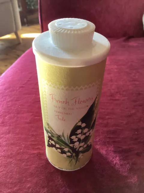 French Flowers Lily of the Valley Perfumed Talc with Contents